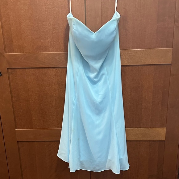 Dessy Collection Celestial Blue Dress - Picture 1 of 5